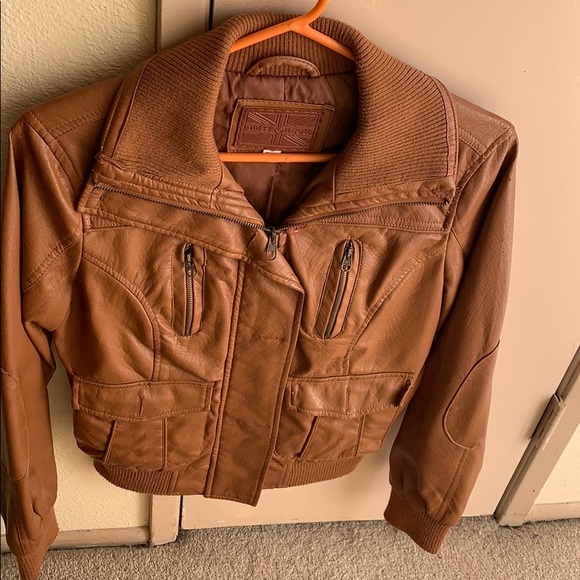 Leather jacket (not real leather) - Picture 1 of 3